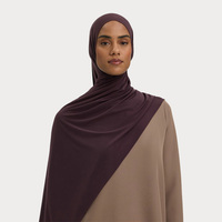 Foulard en jersey liquide personnalisé de qualité supérieure, rafraîchissant, léger, doux, brillant, extensible, opaque, pour Ramadan et l'Aïd, Hijab