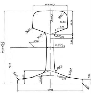Rieles de Ferrocarril BS80A, BS 80R, BS50, BS70R, BS60A, Gran Venta en <span class=keywords><strong>2015</strong></span> - Product Image 6