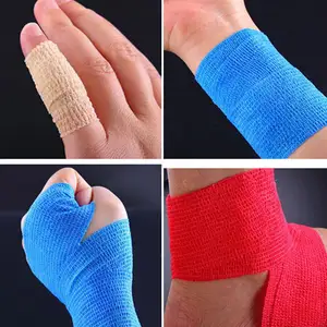 Factory Wholesale Multi-color Breathable Skin-friendly High Elastic Adhesive Sports Bandage With High Quality