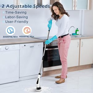 Smart Rechargeable Electric Spin Scrubber for Cleaning Bathroom Cordless 7 Replace Heads - Product Image 4
