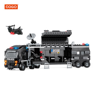 <span class=keywords><strong>COGO</strong></span> Khối Xếp Hình Biến Dạng 8 Trong 1 Của Cảnh Sát Bộ Khối Xếp Hình Giáo Dục Xe Tải Swat Citys - Product Image 1