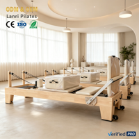 Appareil de fitness Pilates Reformer compact, durable et réglable en bois d'érable de qualité supérieure pour la maison et le studio – En promotion