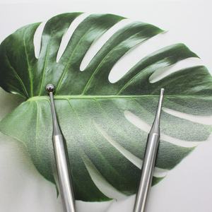 Pluma de sonda de oreja de Metal, palo de acupresión, pluma de masaje de reflexología, herramienta de reflexología Facial de acero inoxidable, pluma de acupuntura Auricular - Product Image 3