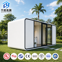 Cabine en conteneur préfabriquée économique, moderne, extérieure, esthétique et mobile, pour hôtels, bureaux et zones de loisirs