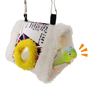 Fashion Bird Hanging Cave Cage Parrot Nest Hammock Hanging Cage Warm Winter Bird <strong>Bed</strong> Small <strong>Pet</strong> House - Product Image 3