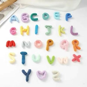 Customizable Hand-Crocheted Name Letter Keychain Wedding/Back School/Anniversary Pendant <strong>Art</strong> Deco Decorative <strong>Objects</strong> High - Product Image 4