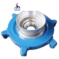 Tête de soufflage rotative en acier chromé pour film soufflé HDPE/LDPE à double lèvre avec anneau d'air (Certifié ISO9001/CE, Breveté, Garantie 1 an)