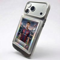 Porte-cartes magnétique en PC couleur unie pour iPhone 17 16 15 Pro Max pour coque de téléphone CGC