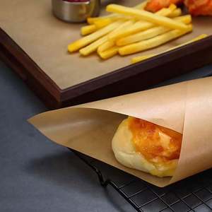 12"x12" Grease Proof Basket Liner Deli Sheets Grease Proof Paper Grease-Proof Wax Paper for Food Basket, Picnic, Barbecue - Product Image 2