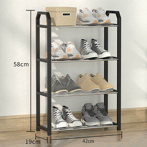 Hot sale shoe rack with handles stackable shoe racks space saving shoe storage cabinet