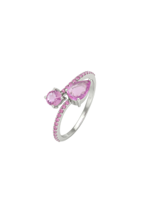 Bague Saphir Rose en Argent Sterling 925 KLSR11768 - Product Image 5