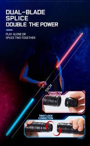 <span class=keywords><strong>Sabre</strong></span> <span class=keywords><strong>laser</strong></span> métallique 2-en-1 à effets sonores et LED clignotantes, <span class=keywords><strong>jouet</strong></span> coloré pour enfants de 8 à 13 ans – Meilleure vente - Product Image 4