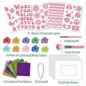 Juguete Creativo de Decoración con Imágenes para Niños, Regalo Perfecto para el Desarrollo de la Motricidad Fina, Kit de Manualidades de Mosaico Brillante, Marco de Fotos - Product Image 6