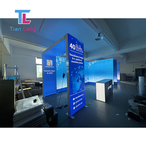 High Quality Custom <strong>LED</strong> <strong>Display</strong> <strong>Light</strong> Box Reusable Aluminum Frame SEG Frameless Advertising For Trade Show Promotion Backdrop - Product Image 3