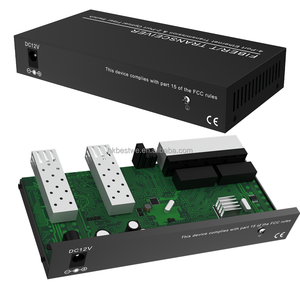 Convertidor de Medios de Fibra Óptica a Ethernet Gigabit, Transceptor de 2 Puertos SFP a 4 RJ45, Modo Único - Product Image 5