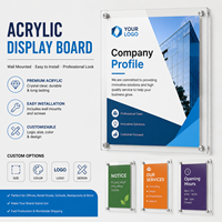 Letrero Acrílico Personalizado, Letrero de Pared con Logotipo Personalizado, Impresión UV, Letrero Acrílico Transparente para Oficina, Tienda, Publicidad