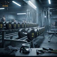Haltère Commercial Ajustable en Fonte à Tête Ronde Personnalisable - 25 Kilogrammes - Salle de Fitness - Pilates Musculation Petit Poids