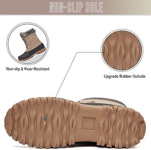 Botas de Nieve de Invierno para Mujer, de Media Pantorrilla, Impermeables, Antideslizantes, con Parte Superior de Piel de Vaca, de Alta Calidad, al por Mayor, de <span class=keywords><strong>Mishansha</strong></span> - Product Image 5