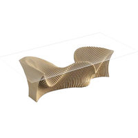 Bureau d'accueil moderne en bois sur mesure, table de découpe créative pour un mobilier polyvalent pour la maison ou le bureau, idéal pour les hôtels