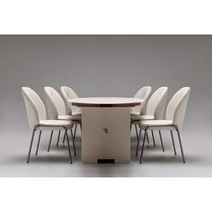 Juego de Comedor Moderno con Mesa Ovalada, 6 Piezas, Estructura de Hierro, Tablero de Madera, Muebles Duraderos para el Hogar - Product Image 2