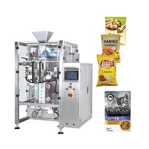 Máquina automática de embalaje de pesaje de pesadora multicabezal de tuercas granuladas, máquinas de embalaje multifunción de bolsa de sellado trasero de pie - Product Image 1
