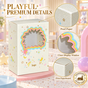Caja de Juguetes para <span class=keywords><strong>Ventana</strong></span> con Cajón Deslizante para Figuras Coleccionables, Mini Muñecas y Empaque de Regalo para Niños - Product Image 2