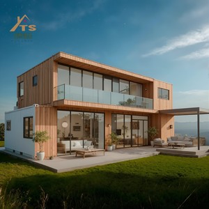 <span class=keywords><strong>Casa</strong></span> Prefabbricata Pieghevole dal Design Contemporaneo, <span class=keywords><strong>Casa</strong></span> Container Finita con Pannelli Sandwich in Acciaio e Legno per Hotel - Product Image 3