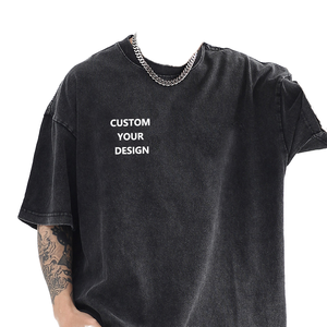 Camiseta Clásica de Algodón para Hombre, Estilo Casual, Talla Grande, Color Sólido, Venta Directa de Fábrica, Colores Sólidos - Product Image 1