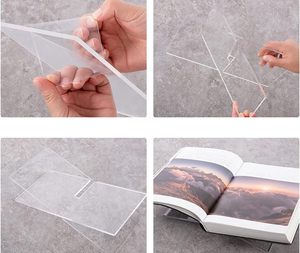 Artful Custom Clear Acrylic Multi-funcional Cook Book Display Stand con 3mm-6mm de espesor - Product Image 4
