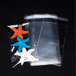 Sacs d'emballage en plastique BOPP transparents de petite taille avec fermeture autocollante et trou euro pour vêtements, chaussures, chaussettes, cadeaux - Product Image 5