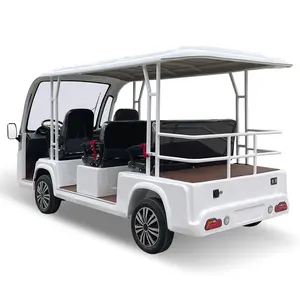 Zoo Shuttle Battery Passenger 8 Seat Electric Shuttle Buses City Tourist Sightseeing Cars