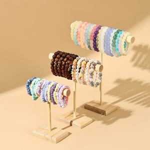 Rak Display perhiasan dasi Rambut & gelang kayu Solid stok tersedia untuk stan Streaming langsung - Product Image 1
