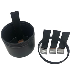Mini mèche en bois teint noir pour la fabrication de fil de bougie 0.5x13x130mm puce teintée - Product Image 1