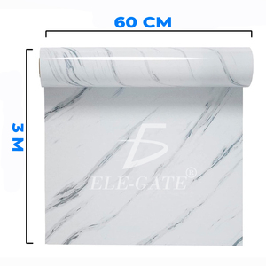 Vinil Decorativo Tipo Marmol Branco Impermeavel Para Renovacao De Espacos - Product Image 2