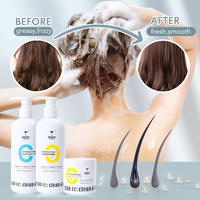 Ensemble de soins capillaires au miel et à l'huile de coco, shampooing nourrissant, après-shampoing, masque capillaire, traitement pour cheveux secs et abîmés, réparation, renforcement