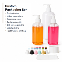 Bouteille Boston 500 ml en HDPE/PP avec pulvérisateur à pompe, couleur personnalisée, OEM/ODM pour lotion, désinfectant pour les mains, soins de la peau, perruques, emballage cosmétique facial