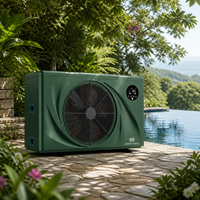 Pompe à chaleur silencieuse pour piscine R32 DC Inverter 15.0 COP, haute efficacité, chauffe-eau pour piscine à source d'air, contrôle par application WiFi