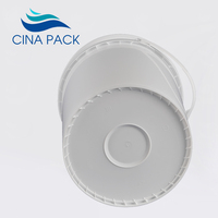 Couvercle inviolable de qualité alimentaire 25 litres Seau en plastique de 6.5 gallons Fûts en plastique