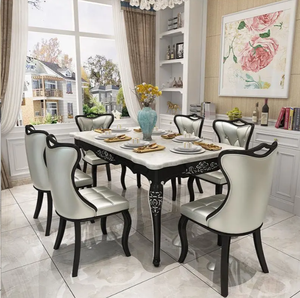Đồ Nội Thất Phòng Ăn Kéo Dài Bằng MDF Bộ Bàn Ghế Ăn Hiện Đại 6/8 Chỗ Ngồi Có Thể Kéo Dài - Product Image 2