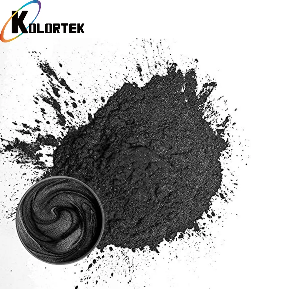 KOLORTEK Perle schwarz Mika-Pulver Epoxidharz Farbpigment metallisch