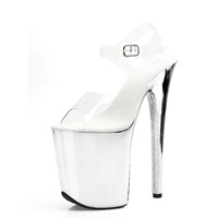 Sandales à talons hauts 20cm style européen et américain adaptées pour mannequin automobile défilé danse de pole striptease disc