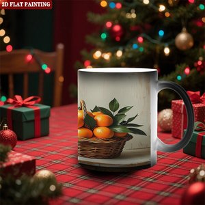 Custom Frosted Black <b>Ceramic</b> <b>Mug</b> 11oz Heat Sensitive Blank Cup For Business Promotion Event - Product Image 2