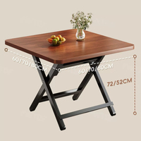 Table à manger pliable - Table ronde simple et conviviale à louer dans les maisons de location, table portable d'extérieur pour l'aménagement.