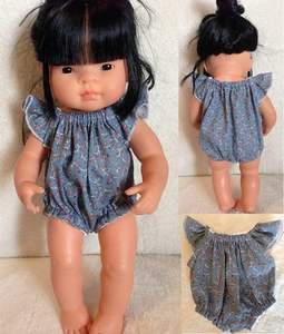 Dolly y Me coincidentes trajes verano Minikane muñeca muselina de Tops de bebé conjunto - Product Image 2