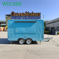 WECARE Remorque de Restauration Mobile : Bar, Cuisine, Café, Pizza, Glaces, Crêpes, Food Truck avec Cuisine Complète