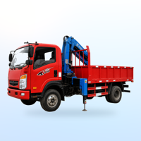 Grue compacte articulée SQ100ZB2+1 avec moteur, pompe et engrenages, capacité de levage de 3000 kg, hauteur de levage de 12 m, montée sur camion pour machines d'entrepôt