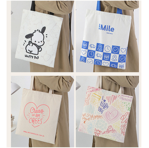 Hot Sell Custom <b>Tote</b> <b>Bag</b> High Quality Sublimation <b>Black</b> <b>Canvas</b> <b>Bag</b> <b>Tote</b> Cheap Wholesale <b>Canvas</b> Zipper Shopping <b>Bag</b> - Product Image 3