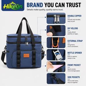 <span class=keywords><strong>Bolsa</strong></span> <span class=keywords><strong>Térmica</strong></span> Aislada para Senderismo <span class=keywords><strong>de</strong></span> 23L, Caja Fría Portátil, Impermeable con Cierre, Fácil <span class=keywords><strong>de</strong></span> Limpiar para Actividades al Aire Libre - Product Image 1