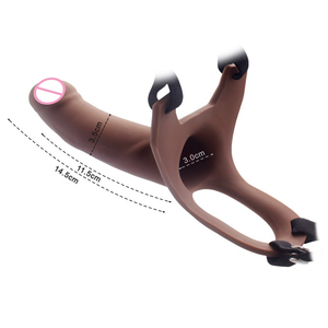 Strap On Cock Vergrößerung Sexspielzeug Ärmel Weiches Silikon Penis Extender Ärmel Kondom - Product Image 4