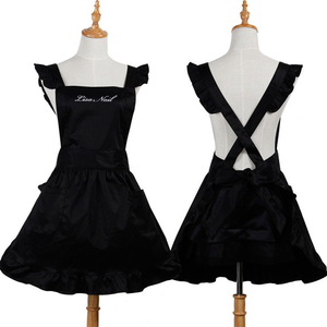 JIAMING Lolita <span class=keywords><strong>mujer</strong></span> <span class=keywords><strong>cocina</strong></span> algodón <span class=keywords><strong>delantal</strong></span> hornear <span class=keywords><strong>cocina</strong></span> <span class=keywords><strong>delantal</strong></span> logotipo personalizado <span class=keywords><strong>delantal</strong></span> impermeable - Product Image 1